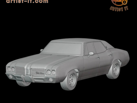 1971 Oldsmobile Cutlass Supreme sedan 3d print model 3D Print Model
