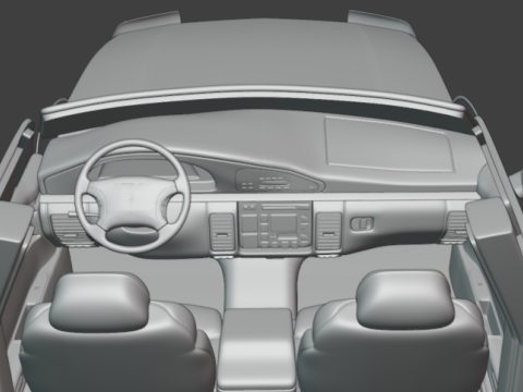 1991 - 1996 Oldsmobile 98 3d print model Model do druku 3D