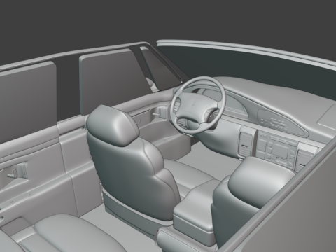 1991 - 1996 Oldsmobile 98 3d print model Model do druku 3D