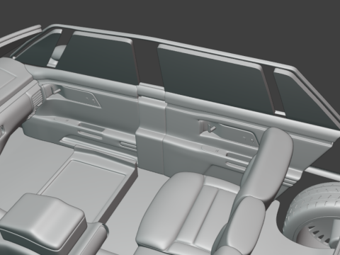 1991 - 1996 Oldsmobile 98 3d print model Model do druku 3D