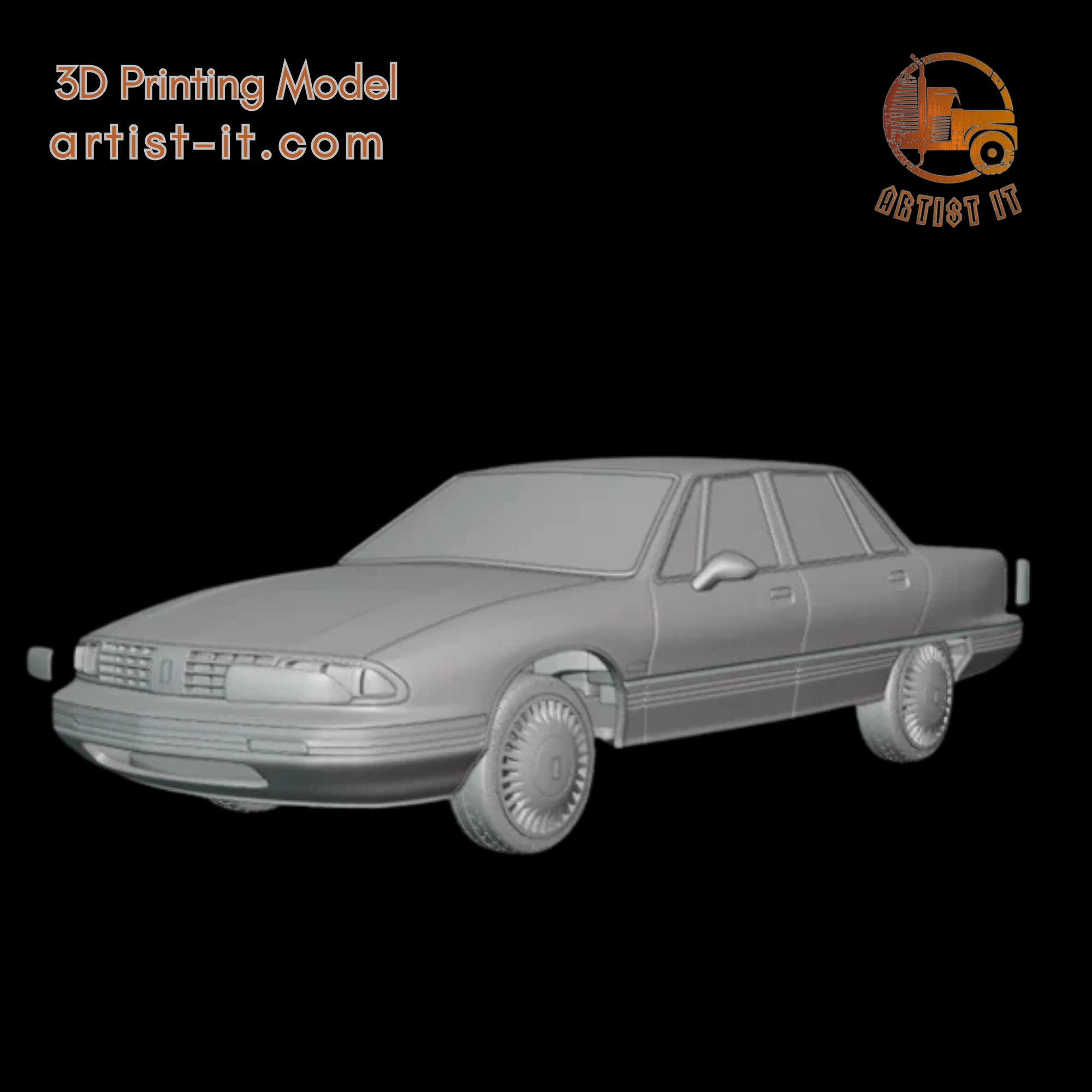 1991 - 1996 Oldsmobile 98 3d print model 3D Print Model .c4d .max .obj .3ds .fbx .stl .blend 