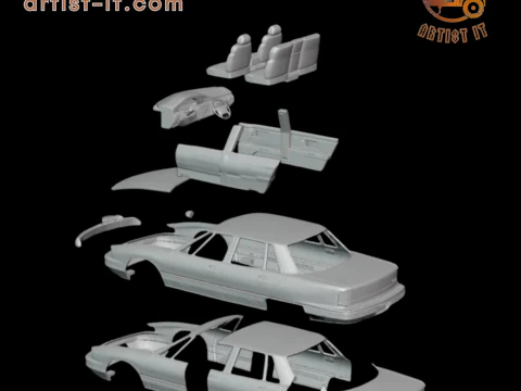 1991 - 1996 Oldsmobile 98 3d print model 3D Print Model