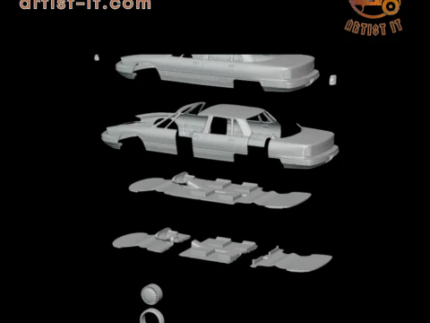 1991 - 1996 Oldsmobile 98 3d print model 3D Print Model