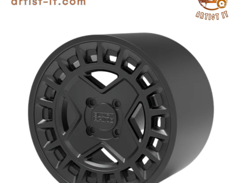 黑犀牛 4 辐条约克 3D 打印模型