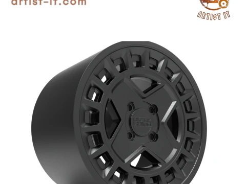 BLACK RHINO 4 SPOKES YORK 3D Print Model
