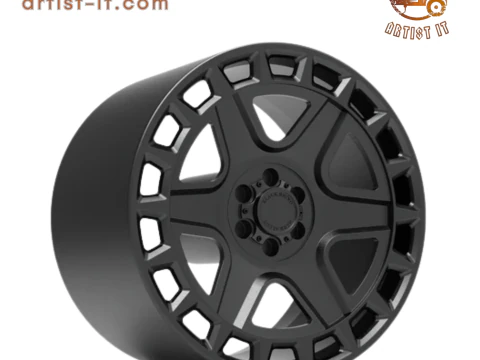 BLACK RHINO 6 스포크 요크 3D 프린트 모델