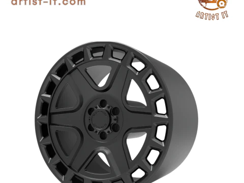 BLACK RHINO 6 spokes york 3D Print Model