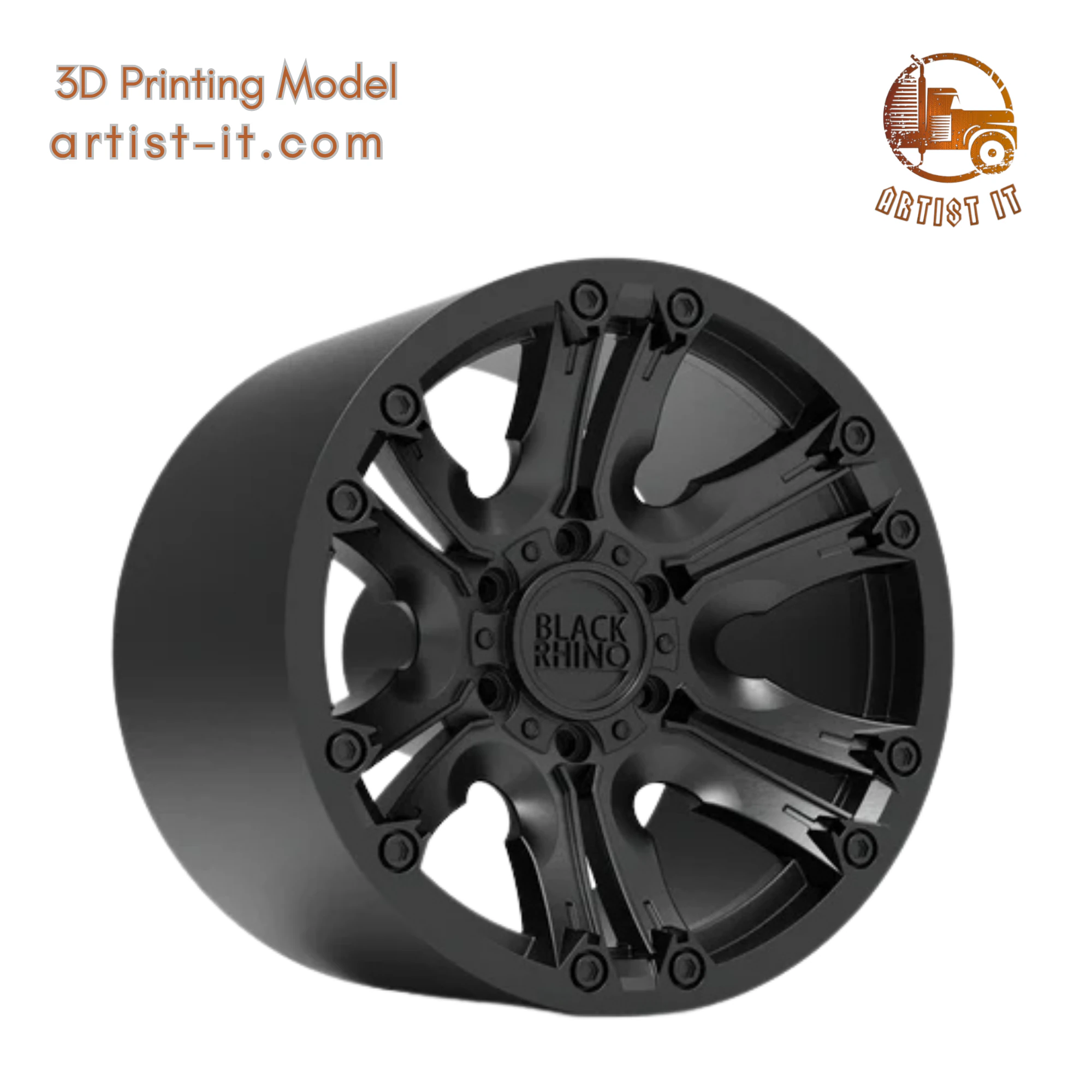 BLACK RHINO Asagai 3D Print Model .c4d .max .obj .3ds .fbx .stl .blend 