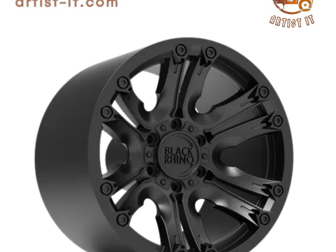 Badak Hitam Asagai Model Cetak 3D