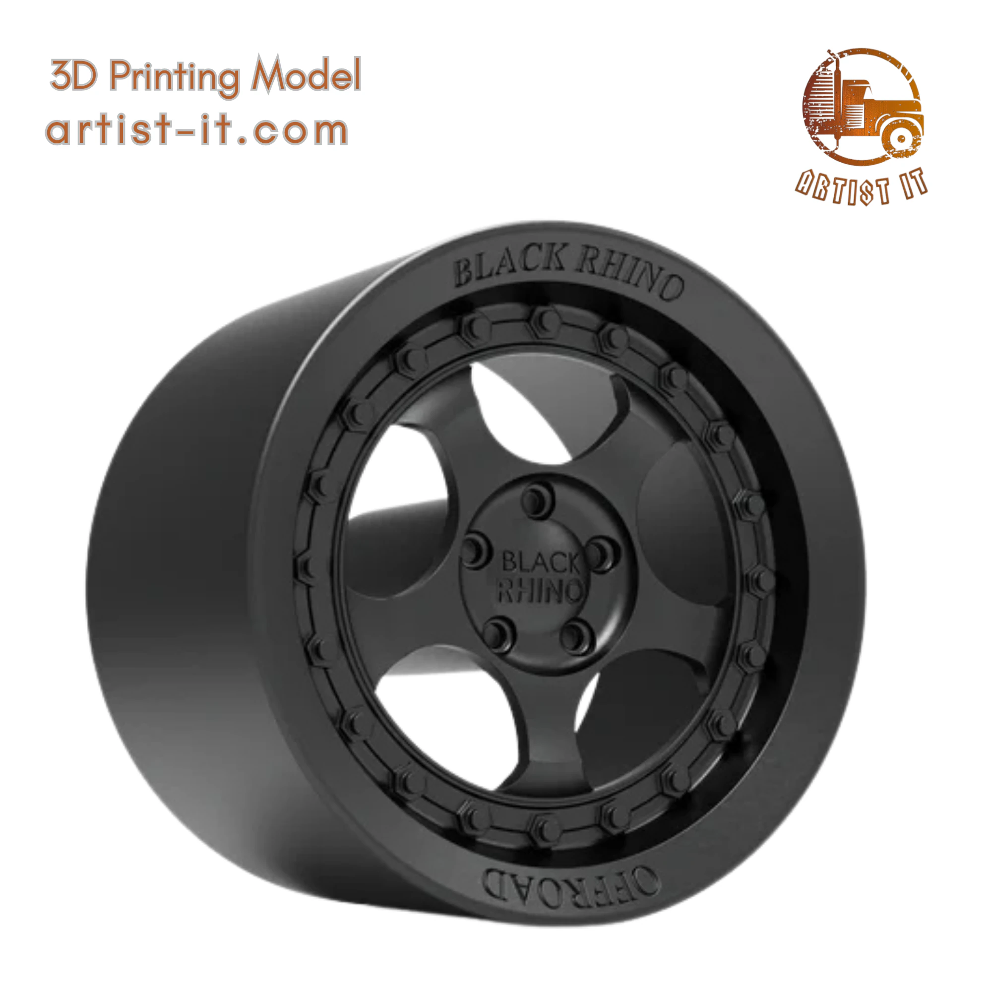 BLACK RHINO Bantam 3D Print Model .c4d .max .obj .3ds .fbx .stl .blend 