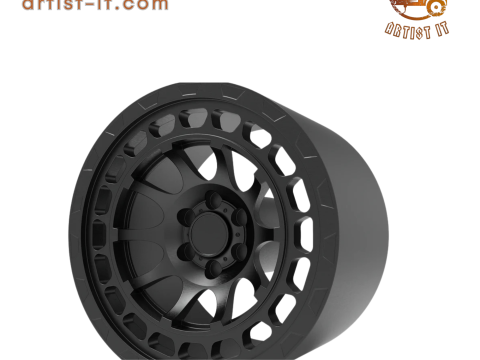 ruang RHINO HITAM Model Cetak 3D