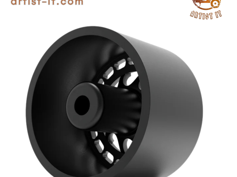 ruang RHINO HITAM Model Cetak 3D