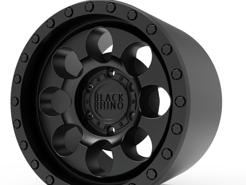 BLACK RHINO Riot Beadlock 3Dプリントモデル