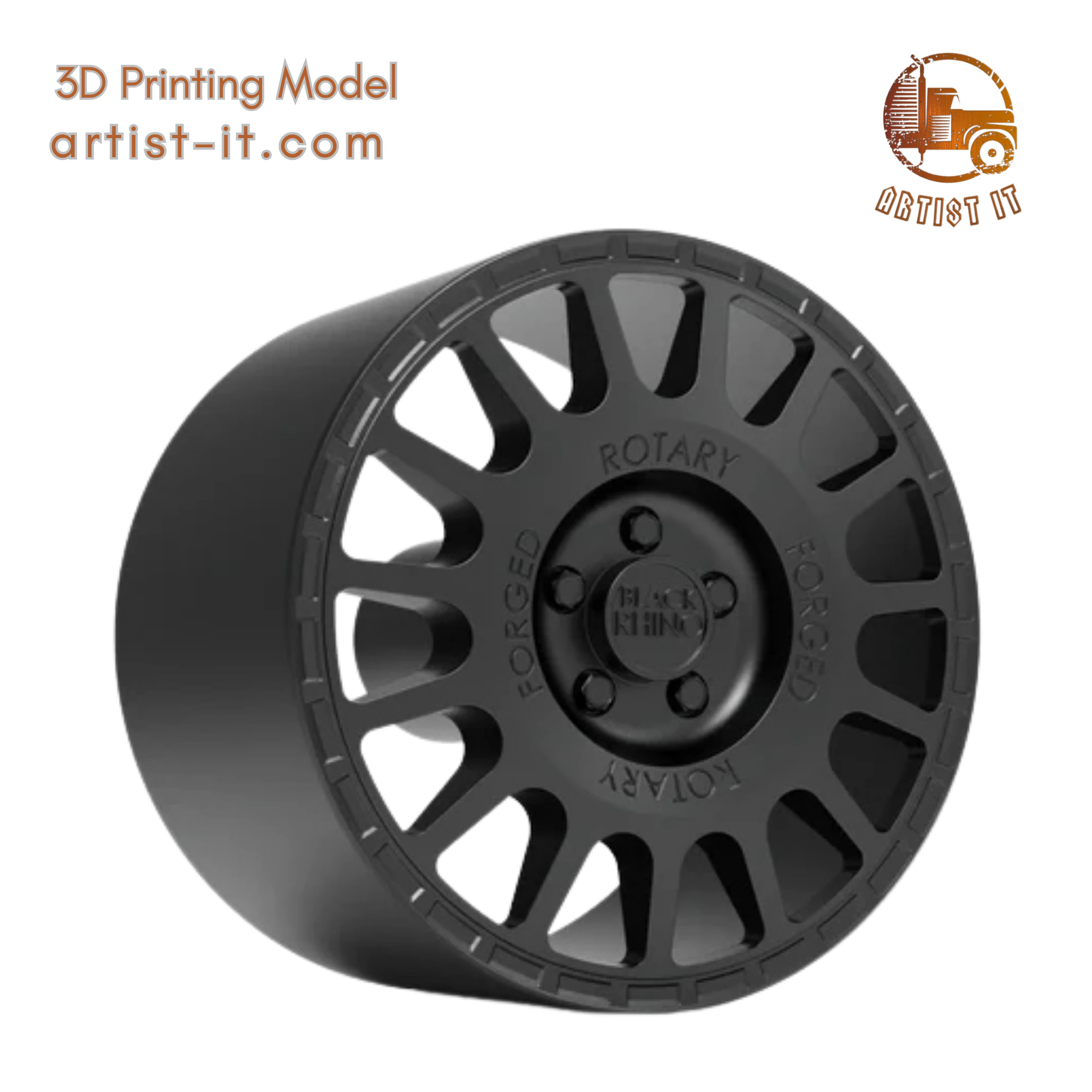 BLACK RHINO SANDSTORM 3D Print Model .c4d .max .obj .3ds .fbx .stl .blend