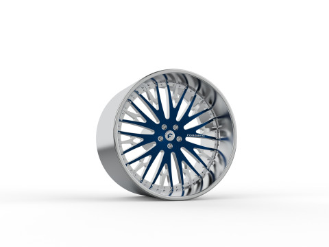 Forgiato Cravatta wheel 3d print model 3D Print Model