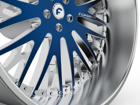 Forgiato Cravatta wheel 3d print model 3D Baskı Modeli