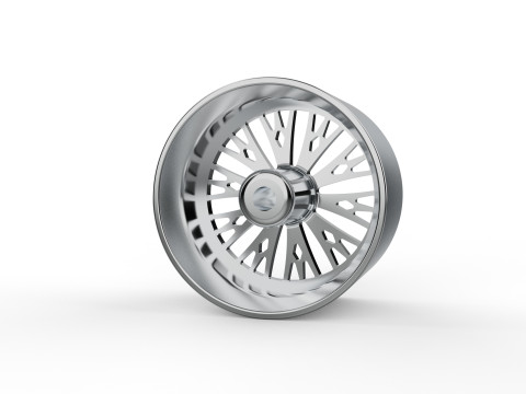 Forgiato Cravatta wheel 3d print model 3D Baskı Modeli