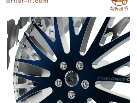 Forgiato Cravatta wheel 3d print model 3D Print Model