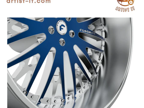 Forgiato Cravatta wheel 3d print model 3D Print Model