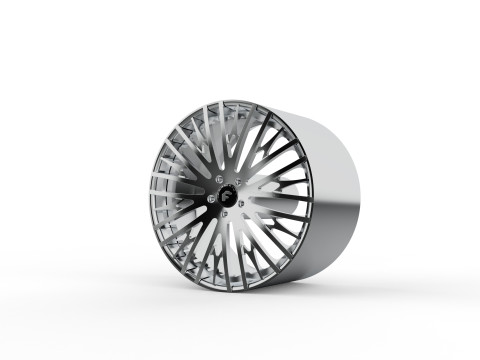 Forgiato Cravatta-ECL wheel 3d print model 3D Принт Модель