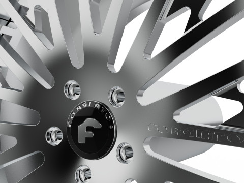 Forgiato Cravatta-ECL wheel 3d print model 3D Принт Модель