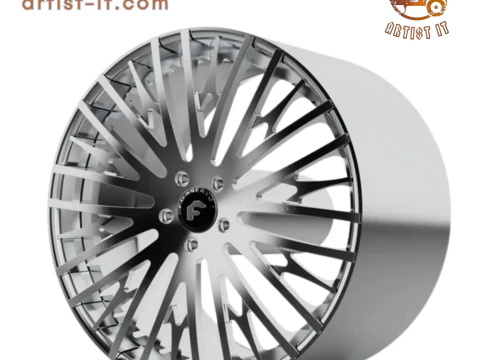 Forgiato Cravatta-ECL wheel 3d print model 3D Print Model