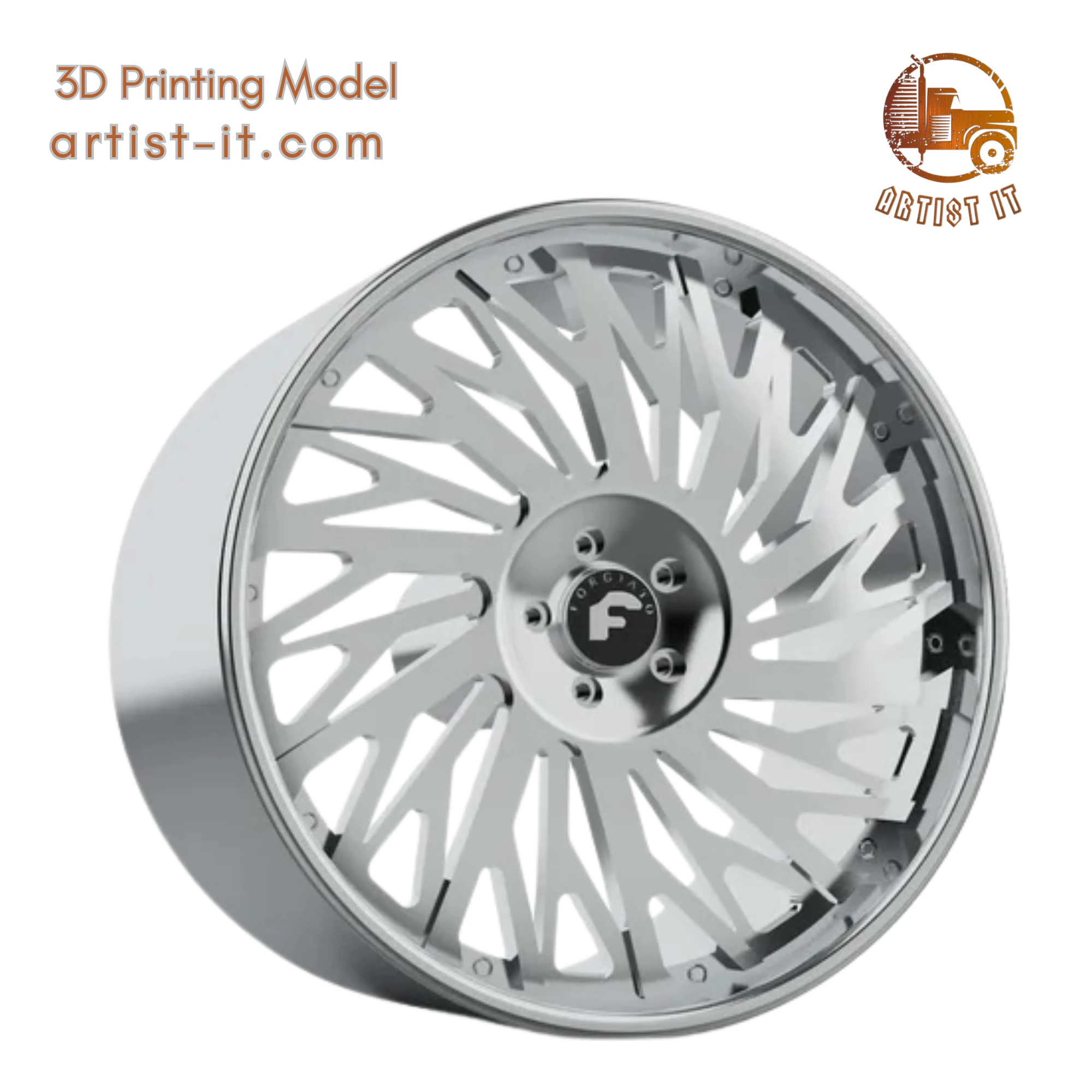 FORGIATO BIAFORCA WHEEL wheel 3d print model 3D Print Model .c4d .max .obj .3ds .fbx .stl .blend 