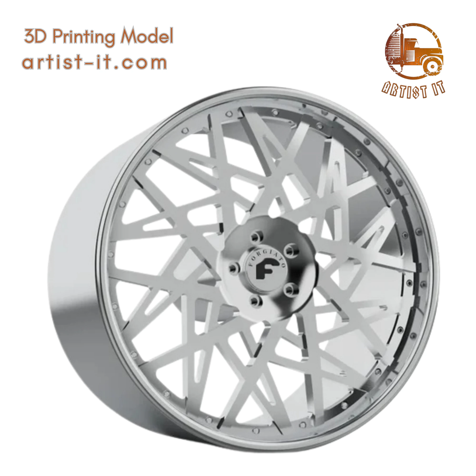 FORGIATO pasticcio WHEEL wheel 3d print model 3D Print Model .c4d .max .obj .3ds .fbx .stl .blend 