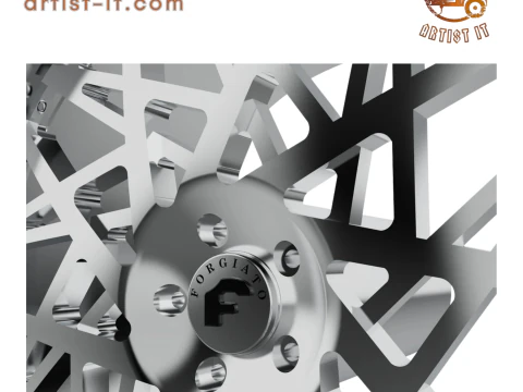FORGIATO pasticcio WHEEL wheel 3d print model 3D Print Model