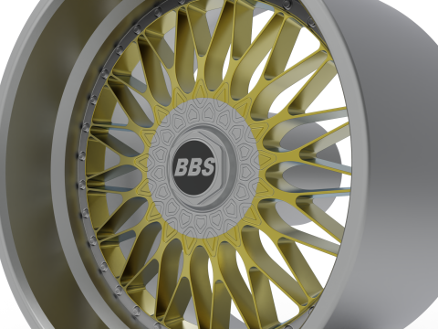 BBS RS564 wheel 3d print model Modelo de Impressão 3D