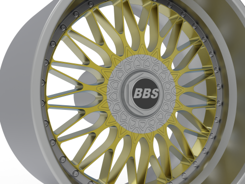 BBS RS564 wheel 3d print model Modelo de Impressão 3D