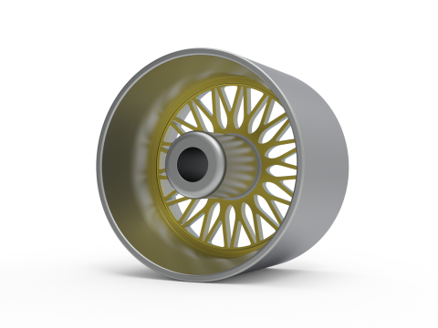 BBS RS564 wheel 3d print model Modelo de Impressão 3D
