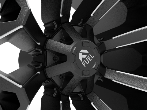 Fuel off road ASSAULT wheel 3d print model 3D 프린트 모델