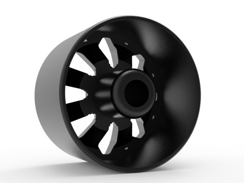 Fuel off road ASSAULT wheel 3d print model 3D 프린트 모델