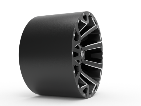 Fuel off road ASSAULT wheel 3d print model 3D 프린트 모델