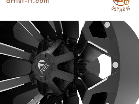 Fuel off road ASSAULT wheel 3d print model 3D Print Model