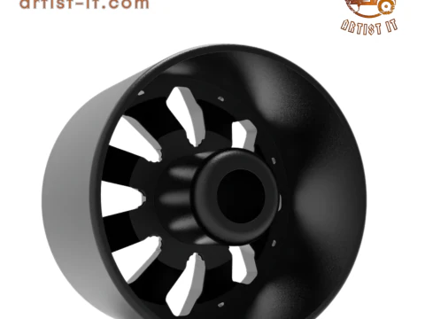 Fuel off road ASSAULT wheel 3d print model 3D Print Model
