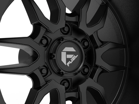 Fuel off road clash wheel 3d print model 3D Baskı Modeli