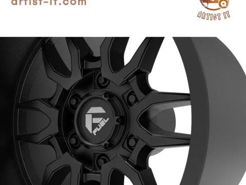 Fuel off road clash wheel 3d print model 3D Print Model