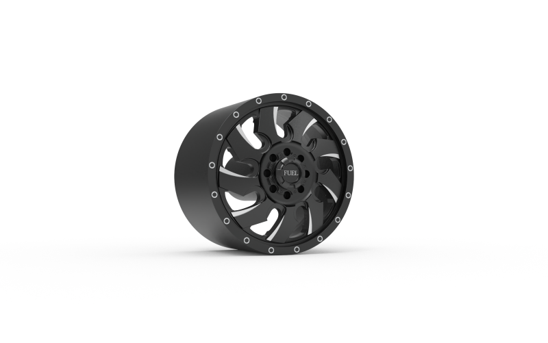 Fuel off road FRONT CLEAVER wheel 3d print model Modelo de Impressão 3D .c4d .max .obj .3ds .fbx .stl .blend 