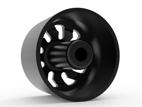 Fuel off road FRONT CLEAVER wheel 3d print model Modelo de Impressão 3D