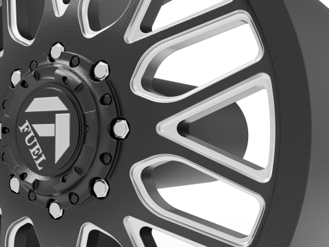 Fuel off road FRONT FF66 wheel 3d print model 3Dプリントモデル