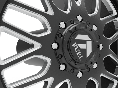Fuel off road FRONT FF66 wheel 3d print model 3Dプリントモデル