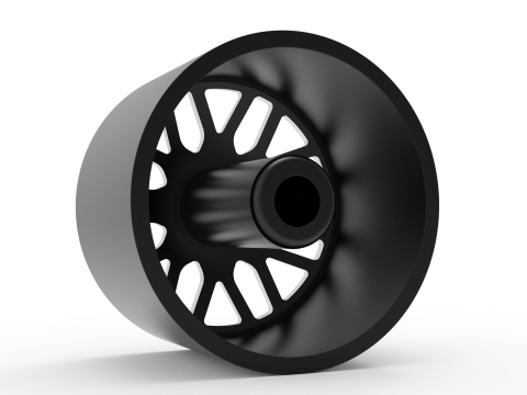 Fuel off road FRONT FF66 wheel 3d print model 3Dプリントモデル