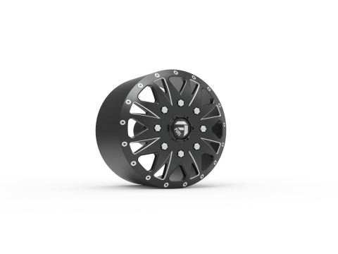 Fuel off road FRONT THROTTLE wheel 3d print model Modelo de Impressão 3D