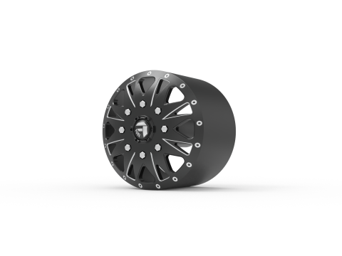 Fuel off road FRONT THROTTLE wheel 3d print model 3D Baskı Modeli