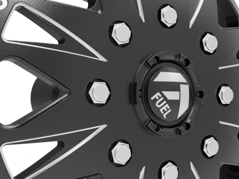 Fuel off road FRONT THROTTLE wheel 3d print model 3D Baskı Modeli
