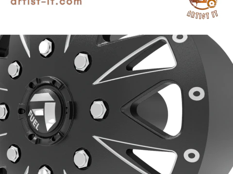Fuel off road FRONT THROTTLE wheel 3d print model 3D Print Model