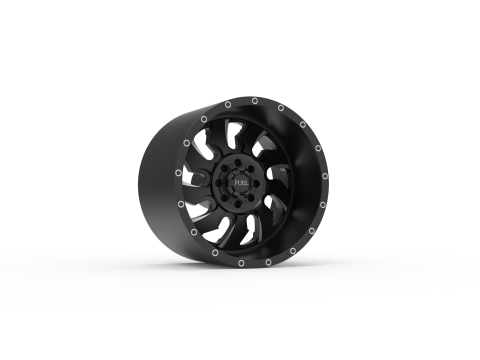 Fuel off road REAR CLEAVER wheel 3d print model Modelo de Impressão 3D