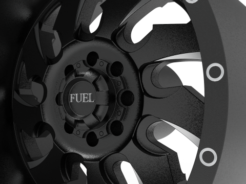 Fuel off road REAR CLEAVER wheel 3d print model 3D 打印模型